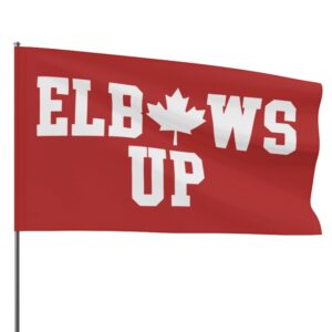 Elbows Up Canada Flag, Stop Trump Tariffs