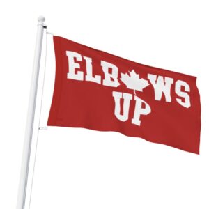 Elbows Up Canada Flag, Stop Trump Tariffs