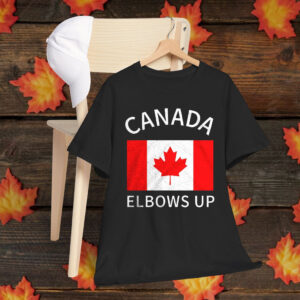 Elbows Up Canada Flag T-Shirt