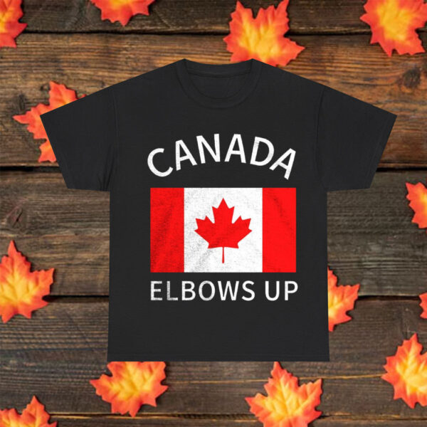 Elbows Up Canada Flag T-Shirt