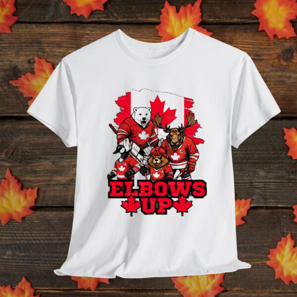 Elbows Up - Canada is Not for Sale T-Shirt - Image 3