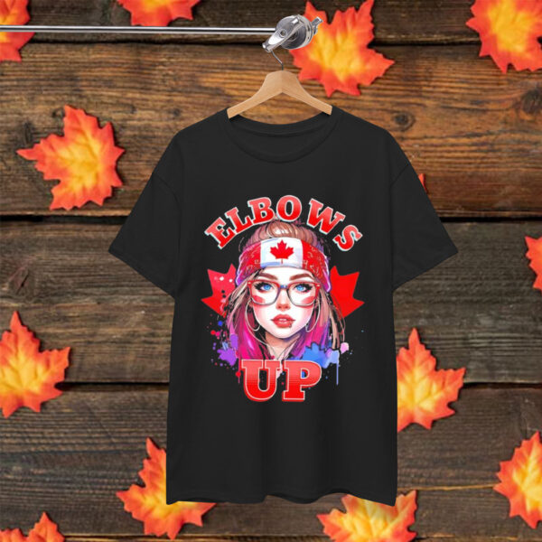 Girl Elbows Up Canada Flag t-shirt