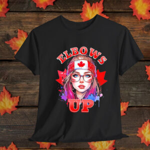 Girl Elbows Up Canada Flag t-shirt