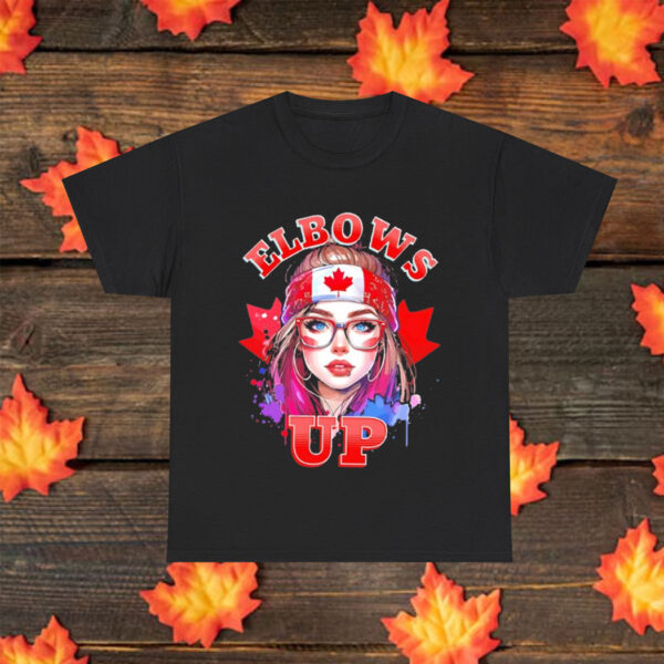 Girl Elbows Up Canada Flag t-shirt